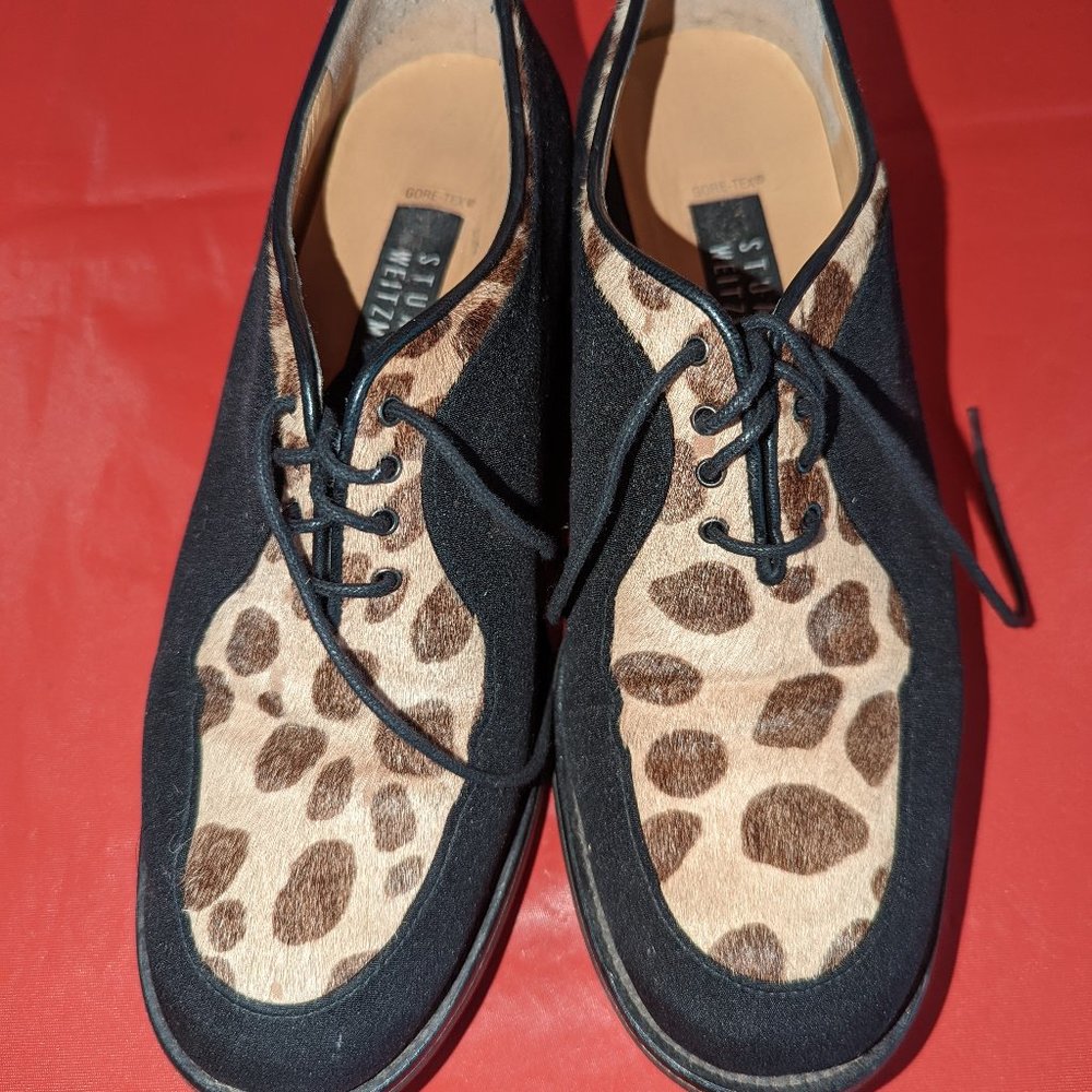 Stuart Weitzman Gortex Animal Print Ladies Golf Shoe